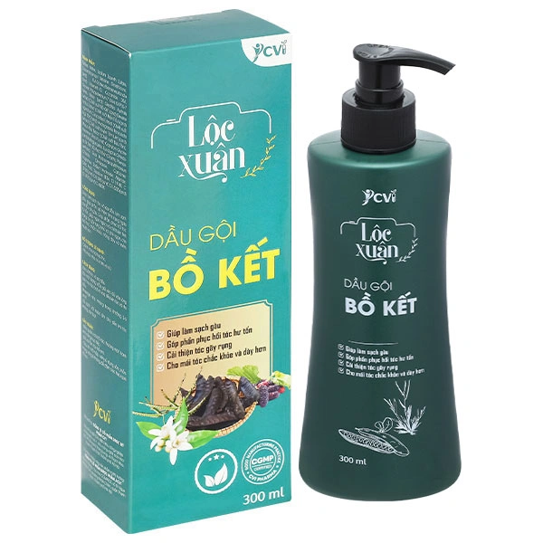 Dầu gội bồ kết Lộc Xuân làm sạch gàu, phục hồi hư tổn